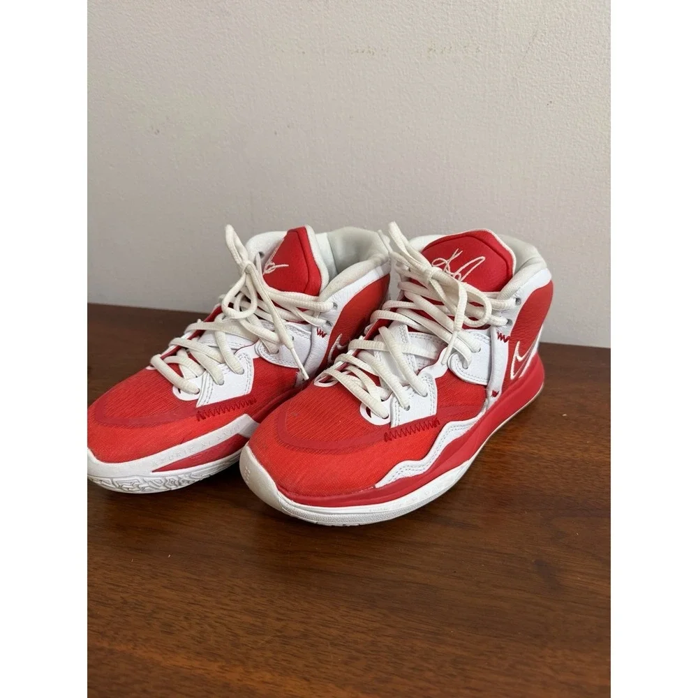 Nike Boys Kyrie Infinity TB University Red Lace Up Size 4.5